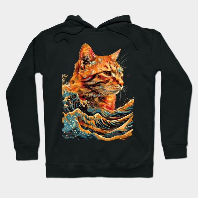 Catzilla Cat Paws Of Adoration Unleashed Hoodie by Terrence Torphy